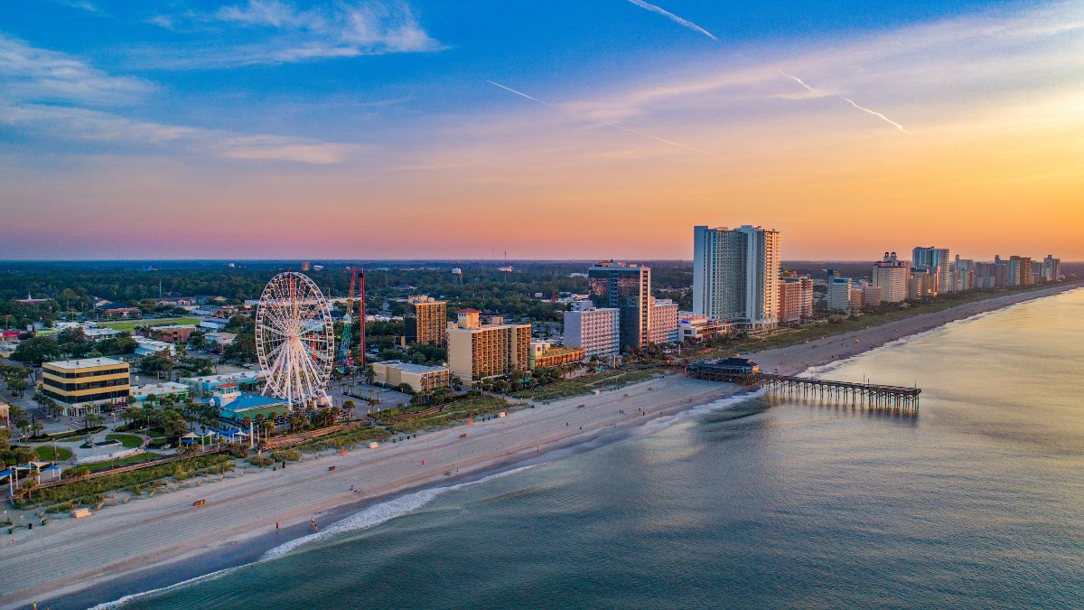 Aerial view of Myrtle Beach